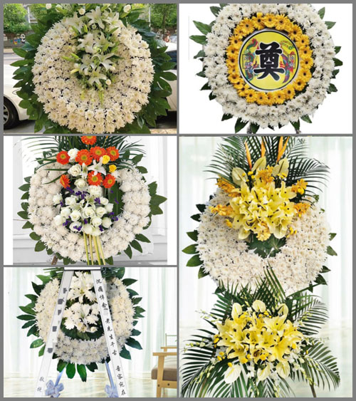 四川成都大邑县晋原街道华三村花圈速递